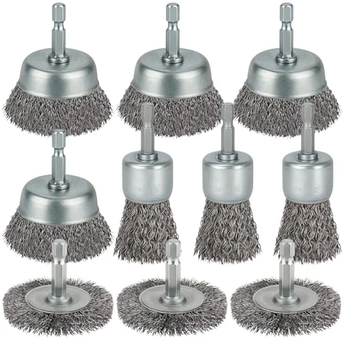 WENORA 10-Pc Wire Wheel Brush Set for Drill