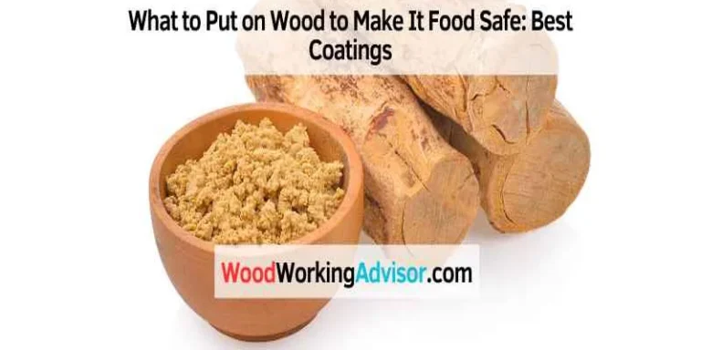 Wood bowl with food-safe wood finish powder