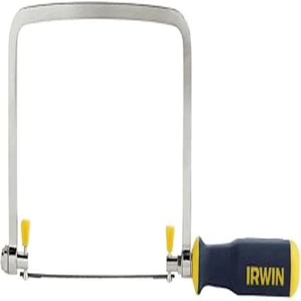 IRWIN Tools ProTouch coping saw with blue and yellow handle