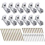KOBSAINF 12-piece squeaky floor repair kit with brackets and screws for fixing a loose subfloor from below