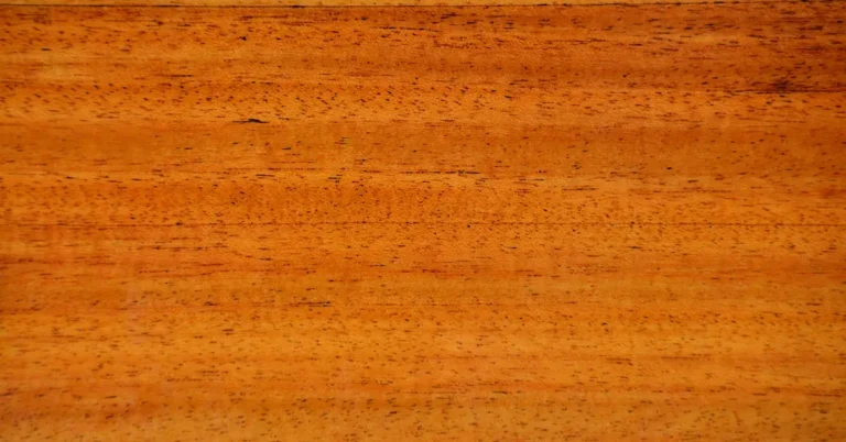 Close-up of golden-red mahogany wood grain