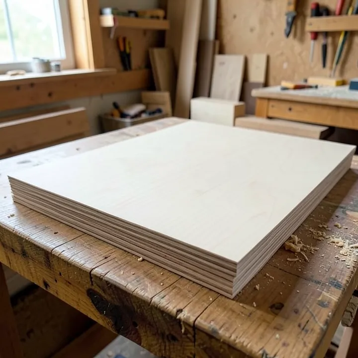 Wowood 1/8 inch maple plywood sheets, 8-pack, for laser cutting and wood crafts