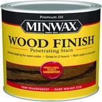 Minwax Wood Finish penetrating oil stain, Dark Walnut, quart can