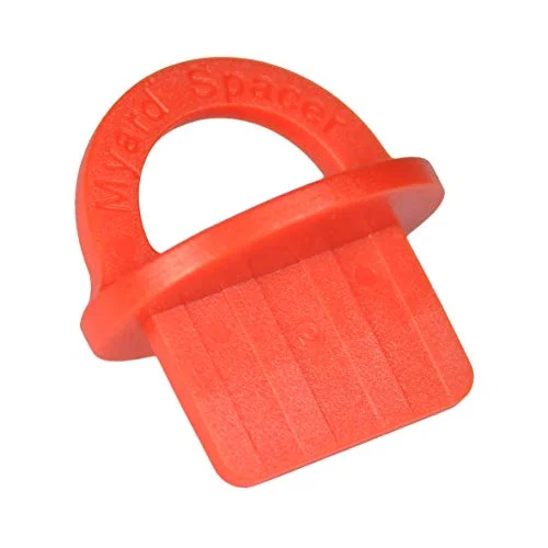 Myard 1/8 inch red plastic deck board spacer rings, 20-pack