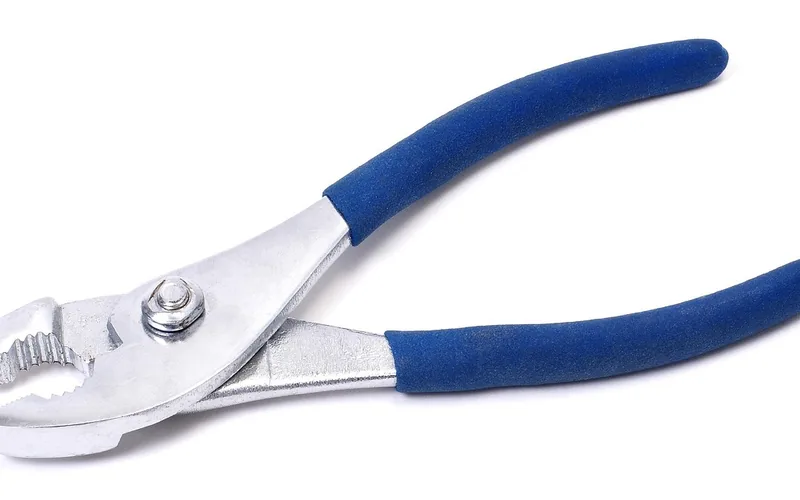 Slip-joint pliers used to grip a fused glue bottle cap Slip-joint pliers used to grip a fused glue bottle cap