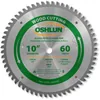 Oshlun 10-inch negative hook radial arm saw blade