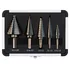 HSS Titanium Step Drill Bit Set, 50 Sizes, Aluminum Case