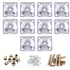 cSeao 10-pack M8 furniture leg mounting plate kit