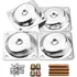14 degree angled leg mounting plates for hairpin and splayed table legs