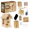 SparkJump premium unfinished wooden birdhouse kit