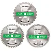 3-pack combo circular saw blade set with framing crosscut and finish blades