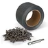 Cement board tape and screws kit for building a non-combustible grill enclosure