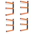 Ultrawall 3-Level Wall-Mount Lumber Storage Rack (4-Pack)