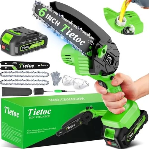 Tietoc 6-Inch Mini Chainsaw Cordless