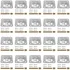 JEUIHAU 20 piece furniture leg mounting plate bulk kit