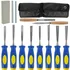 13-piece wood chisel set with canvas bag