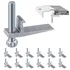 J-channel mounting clips for drop-in countertop sinks 12-pack