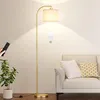 Ambimall gold arc floor lamp with adjustable brightness