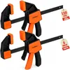 HORUSDY 6-Inch Bar Clamps for Woodworking, 2-Pack