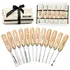 12-piece starter wood carving tools set