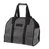 BSLSVGE waxed canvas firewood carrier bag with tool straps