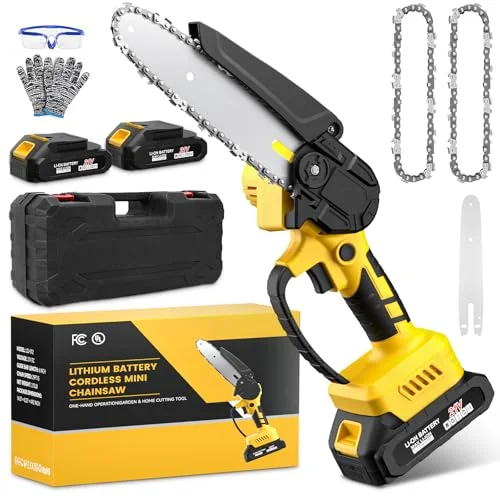 LCOIEDU 6-Inch Mini Chainsaw Cordless