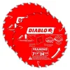 Diablo Tracking Point 7-1/4 inch 24 tooth circular saw blade, 2-pack