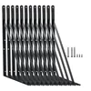 Large 16x10 inch heavy duty steel shelf bracket for deep shelves