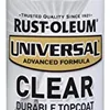 Rust-Oleum clear topcoat spray for sealing painted wood