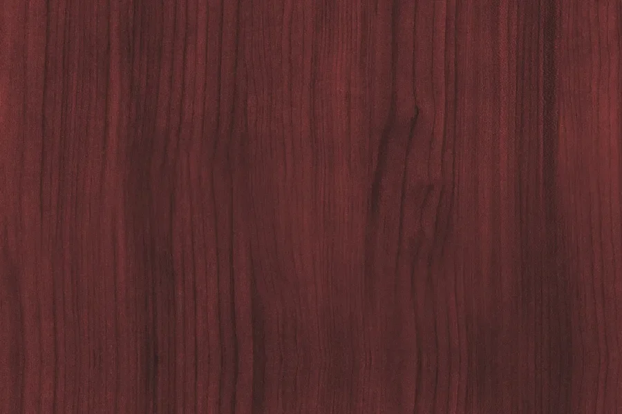 Close-up of red-toned hardwood grain