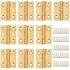Mini solid brass butt hinges for jewelry box