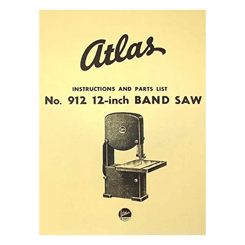 Atlas 912 operator and parts manual