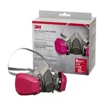 3M OV/P100 half-face respirator with organic vapor and particulate cartridges