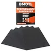 BMOTL wet/dry sandpaper sheets in assorted 80-400 grit for sanding a wooden dowel