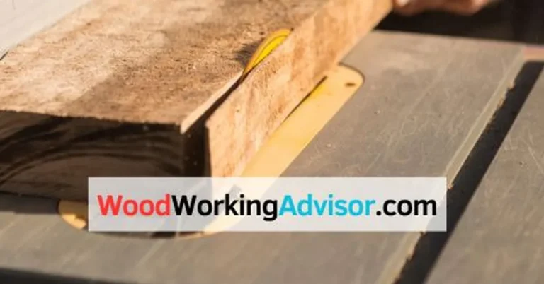 Wood board guided along a table saw fence and miter slot