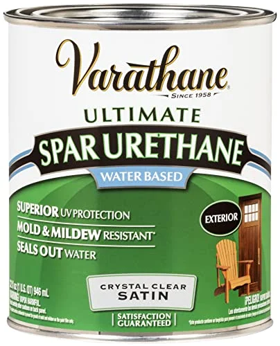 Varathane Water-Based Ultimate Spar Urethane, Quart, Satin