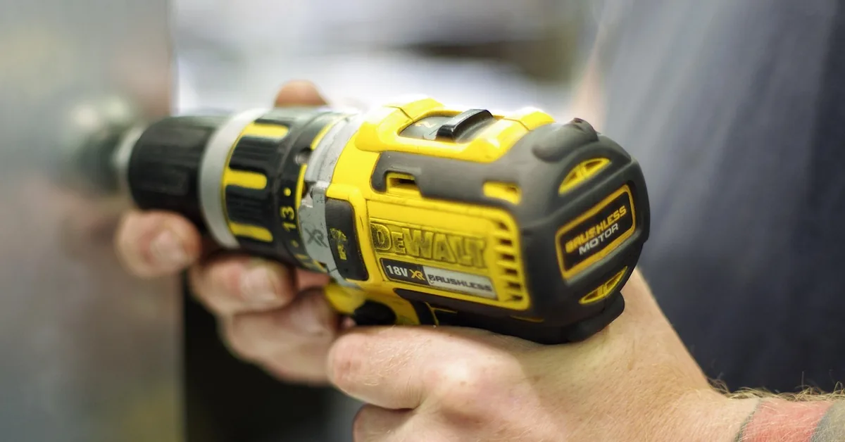 Cordless drill with lithium-ion battery pack attached, representing 1.5Ah battery capacity