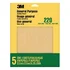 3M 220 grit sandpaper sheets