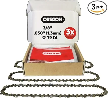 Oregon 20 inch replacement chainsaw chain 3-pack, 3/8 inch LP pitch .050 gauge, fits Stihl MS 391