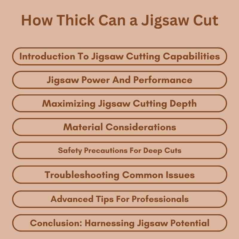 How Thick Can a Jigsaw Cut