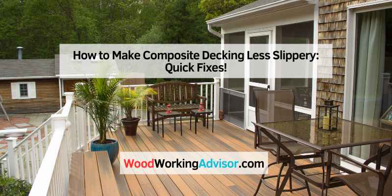 How to Make Composite Decking Less Slippery