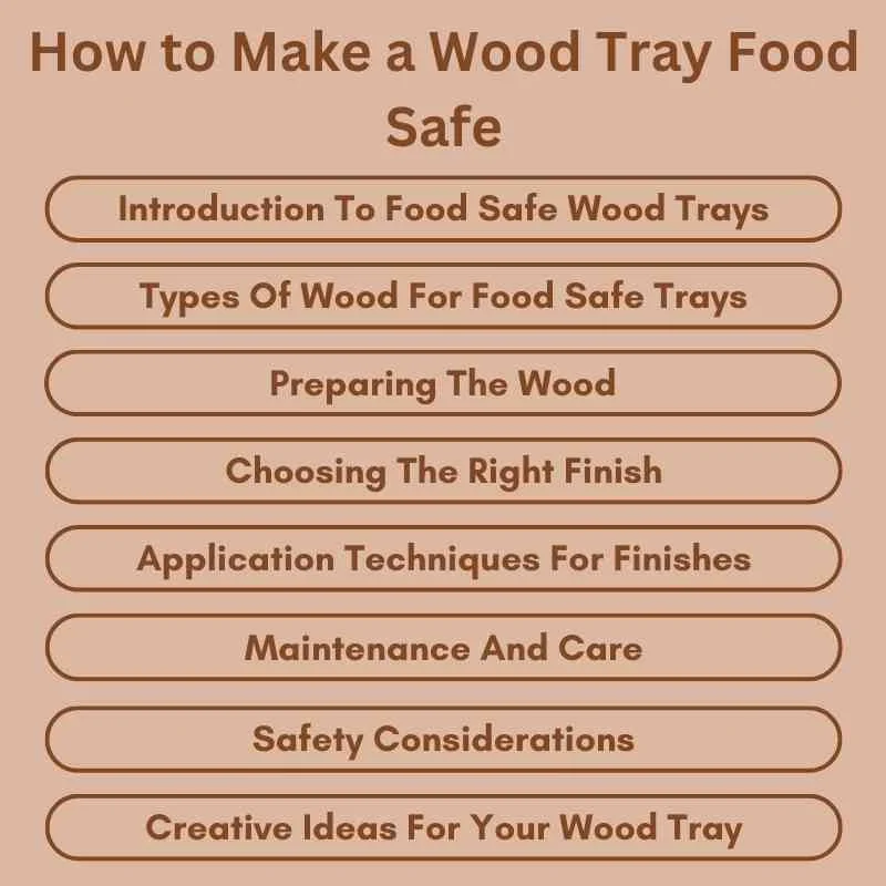 How to Make a Wood Tray Food Safe