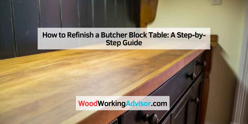 How to Refinish a Butcher Block Table