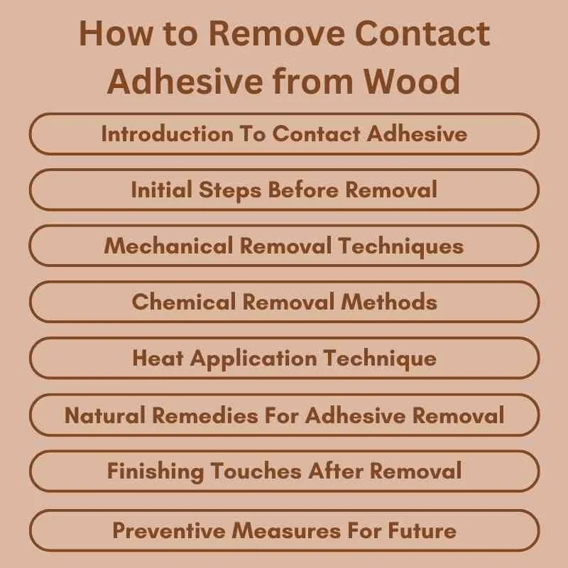 How to Remove Contact Adhesive from Wood