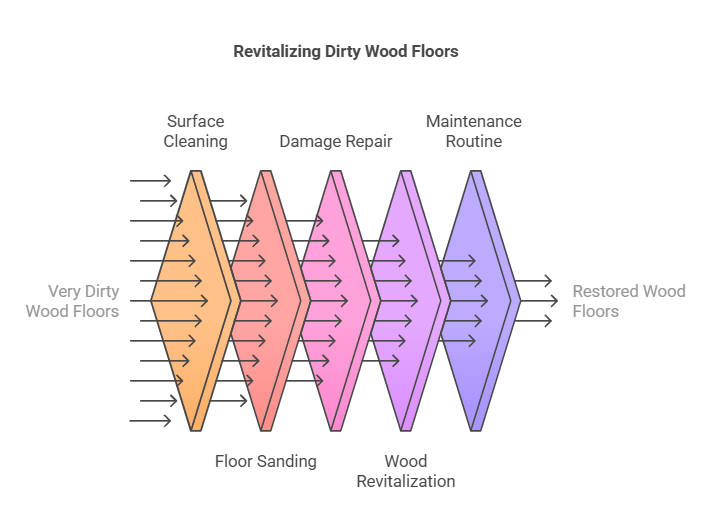 How to Revitalize and Restore Very Dirty Wood Floors