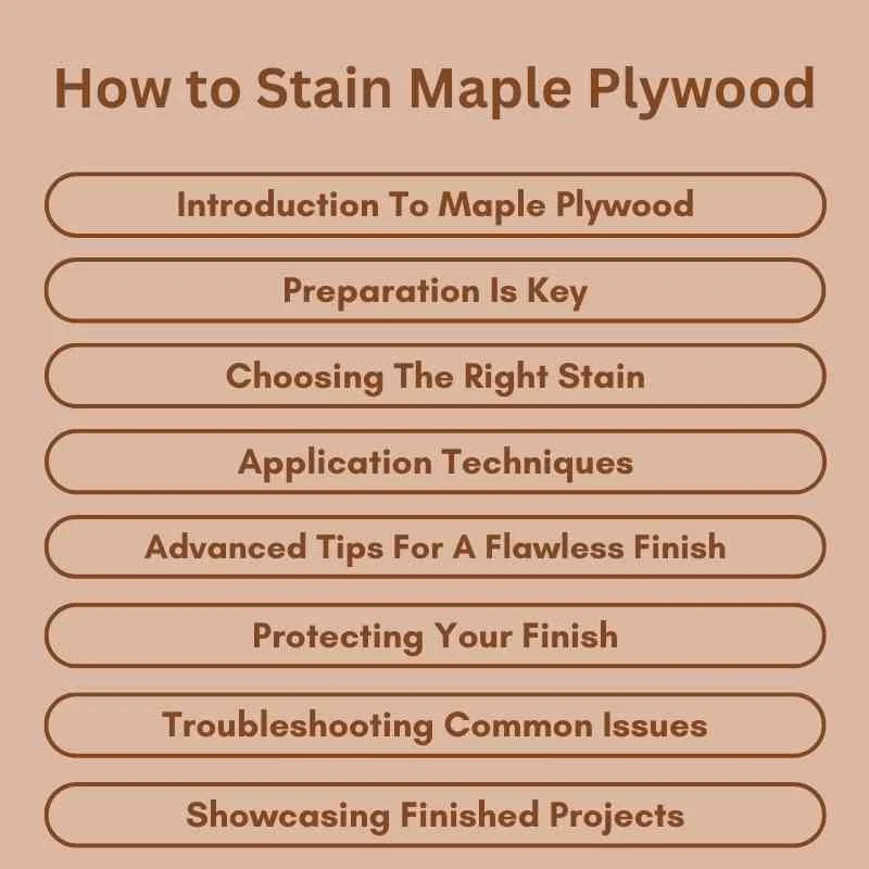 How to Stain Maple Plywood