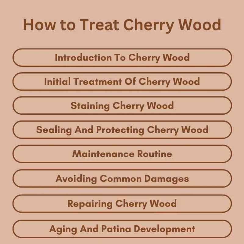 How to Treat Cherry Wood