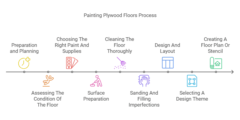 Ideas for Painting Plywood Floors