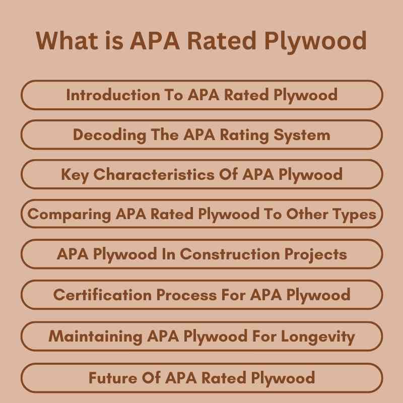 What is APA Rated Plywood