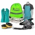 Chemical protection kit with gloves goggles and respirator